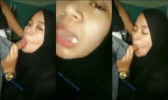 Hijabers Ketagihan Peju Sepong Teros Beb